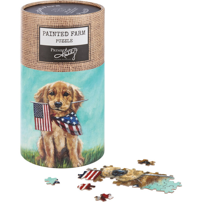 Patriotic Puppy Puzzle