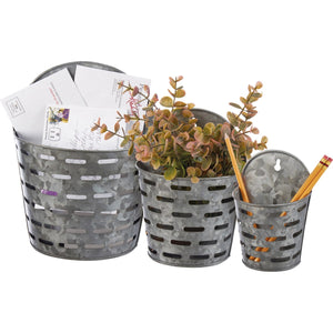 Metal Wall Bucket - Large