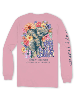 Simply Southern LS Tee - Tracke1 Bloom Candy