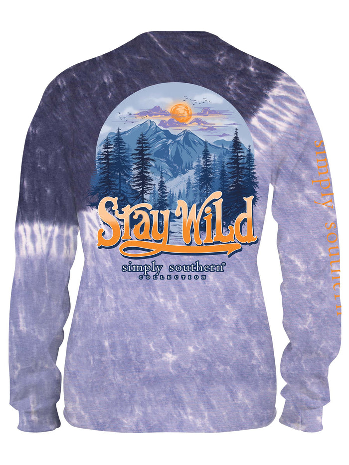 Simply Southern LS Tee - Stay Wild Glacier