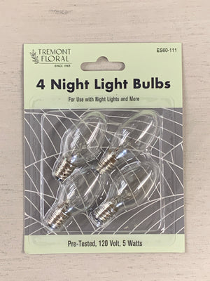 Night Light Bulbs 4pck 5W