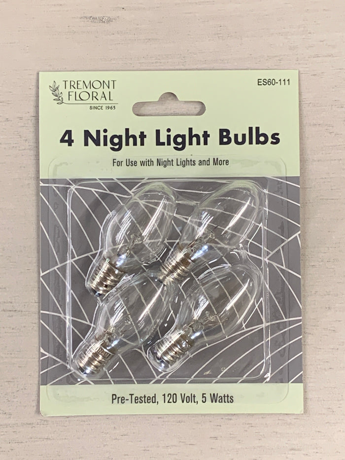 Night Light Bulbs 4pck 5W