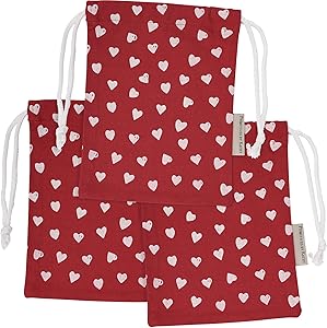 Drawstring Pouch - Hearts