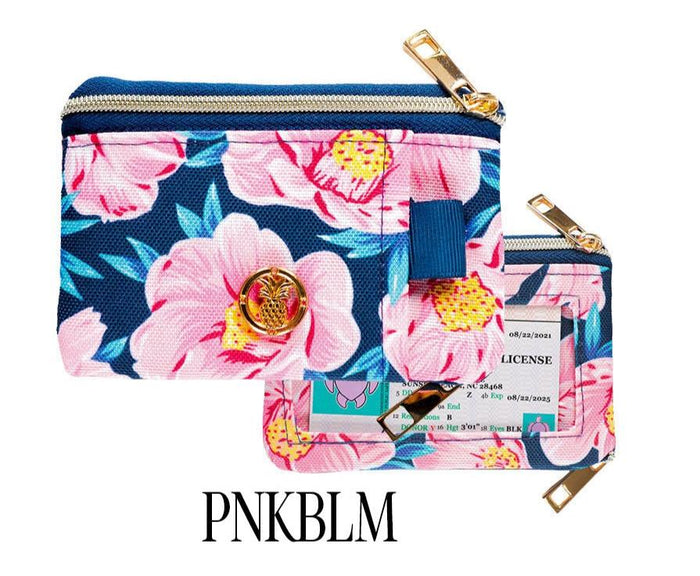 SS Bag Zip Wallet - Pink Bloom