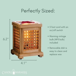 Fragrance Warmer - Wood & Cane