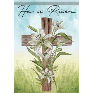 Garden Flag - Easter Cross