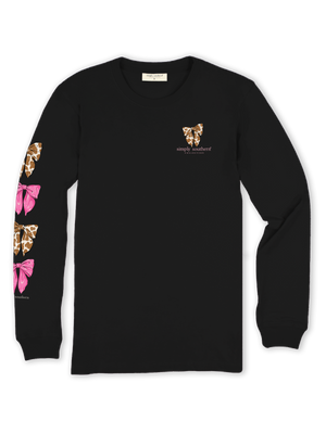 Simply Southern LS Tee - Sweetheart Black