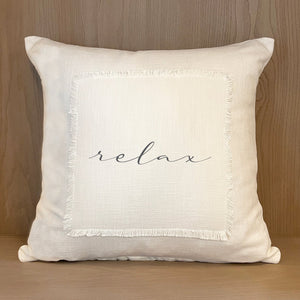 Throw Pillow - Relax Natural