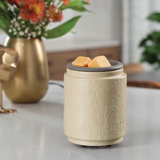 Fragrance Warmer - Natural Linen Flip Dish