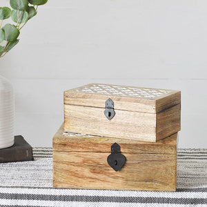 Carved Wood Boxes