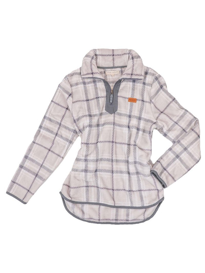 Simply Southern Pullover - Grey Plaid