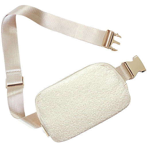 SC Plush Crossbody Bag - Ivory