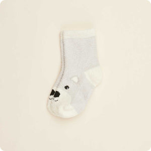 Warmies Crew Socks - Marshmallow Bear