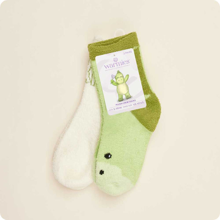 Warmies Crew Socks - Dinosaur