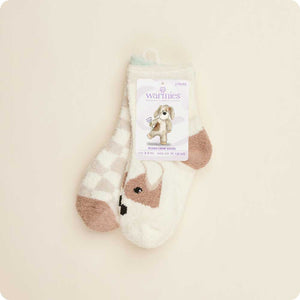 Warmies Crew Socks - Puppy