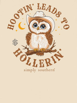 Simply Southern Tee - Owl Natural