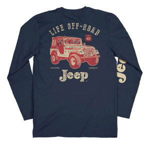 Long Sleeve - Jeep Vintage Life Off-Road Mid Navy