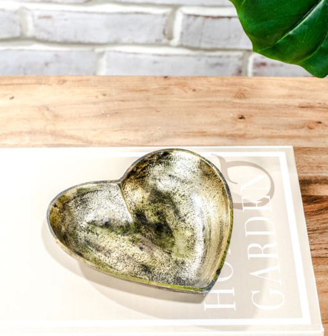 Gold Heart Tray