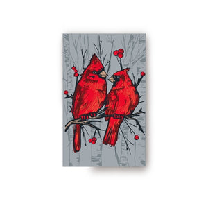 SC 50x80 Blanket - Cardinal Birds