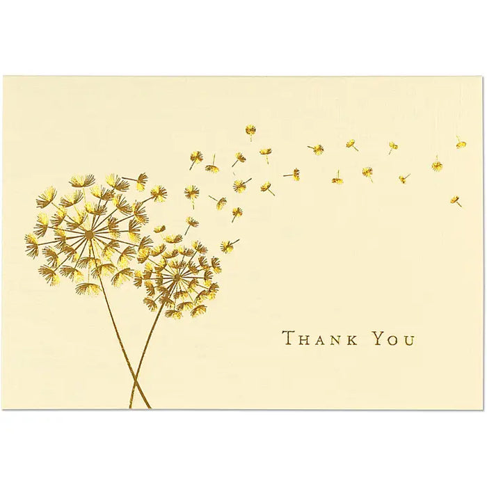 Thank You Note Cards Dandelion Wishes