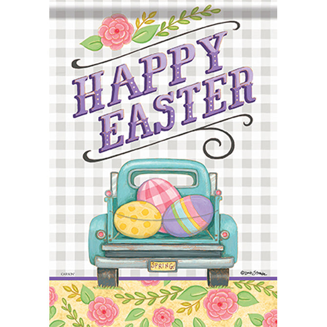 Garden Flag - Easter Truck