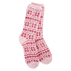 Holiday Cozy Crew - Fair Isle Pink