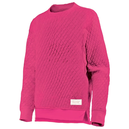 SC Quilted Sweatshirt - Heliconia