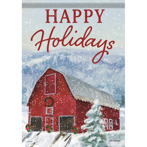 Garden Flag - Holiday Barn