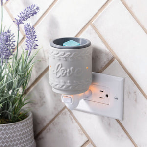 Pluggable Fragrance Warmer - Love Flip Dish