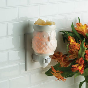 Pluggable Fragrance Warmer - Porcelain Owl