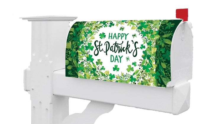 Mailbox Cover - St. Pat's Wreath