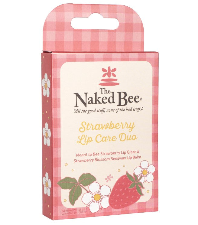 Naked Bee Strawberry Lip Care Duo Gift Set