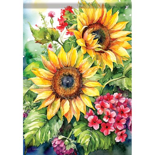 Garden Flag - Sunflowers & Geraniums