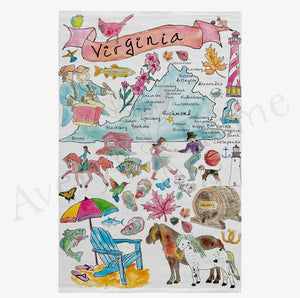 Virginia Flour Sack Dishtowel