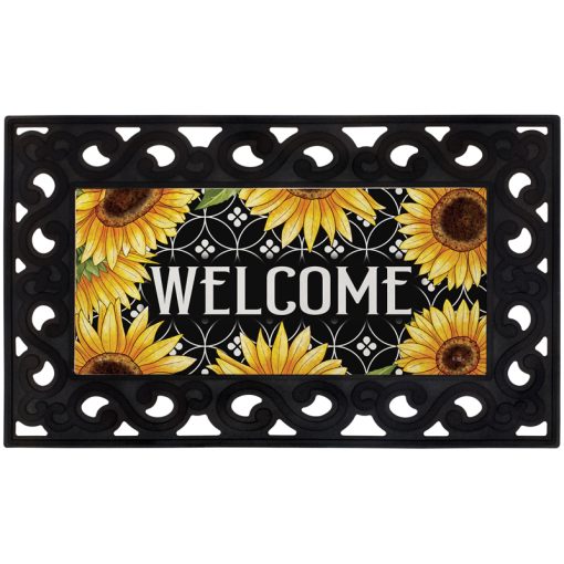 Mini Mat Insert - Welcome Sunflowers