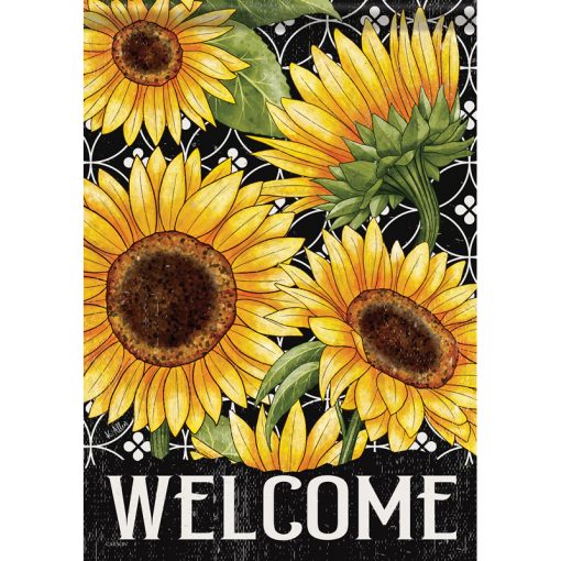 Garden Flag - Welcome Sunflowers