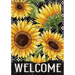 Standard Flag - Welcome Sunflowers