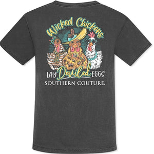 SC Tee - Comfort Wicked Chickens Pepper