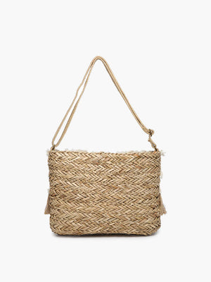 Willa Seagrass Crossbody - Natural/Ivory