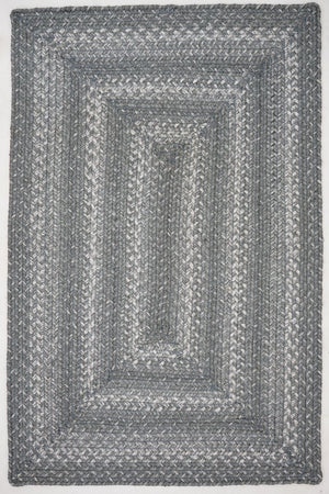 Braided Rug HS 5x8 Rectangle - Grey Cloud