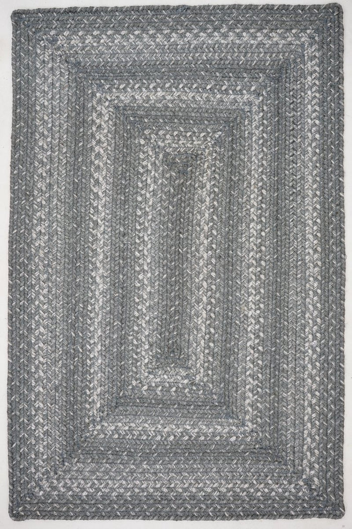 Braided Rug HS 5x8 Rectangle - Grey Cloud