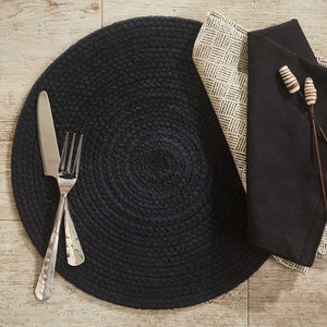 Round Placemat - Essex Black