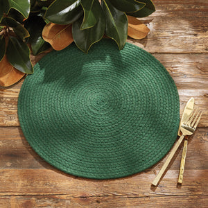 Round Placemat - Essex Green