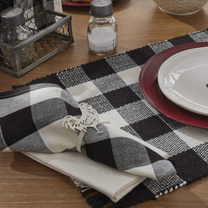 Napkin - Wicklow Black and Cream