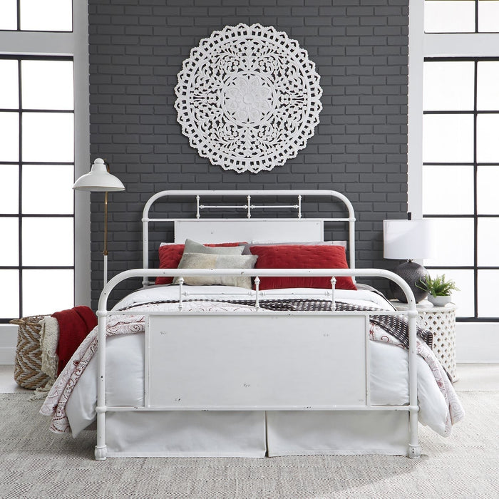 White - Metal Bed