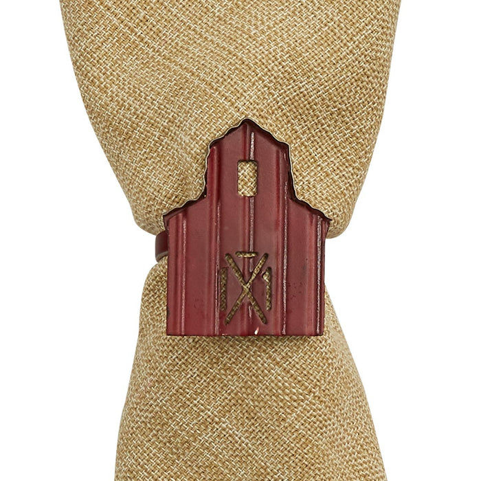 Barn Napkin Ring - Red