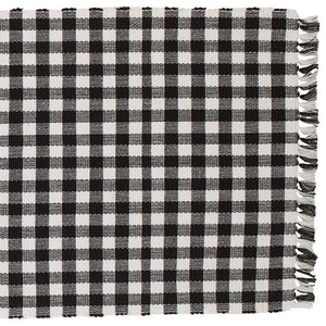 36" Table Runner - Small Black Check