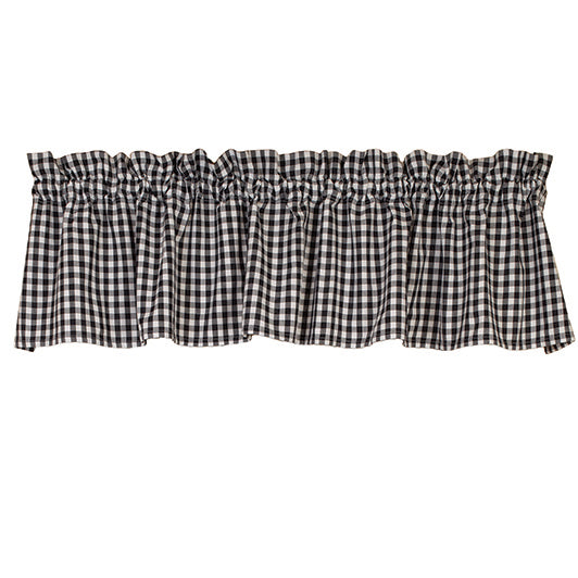 Valance - Small Black Check