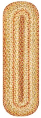 Braided Table Runner or Stair Tread HS 8x28 - Harvest