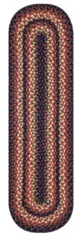 Braided Table Runner or Stair Tread HS 8x28 - Prescott